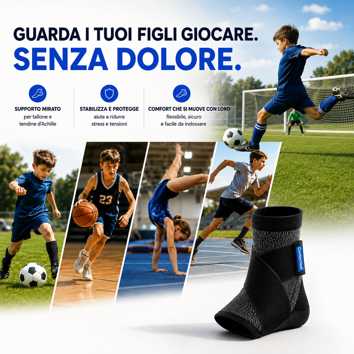 Sooftie ComfortHeel - Supporto per la Tallonite nei giovani sportivi