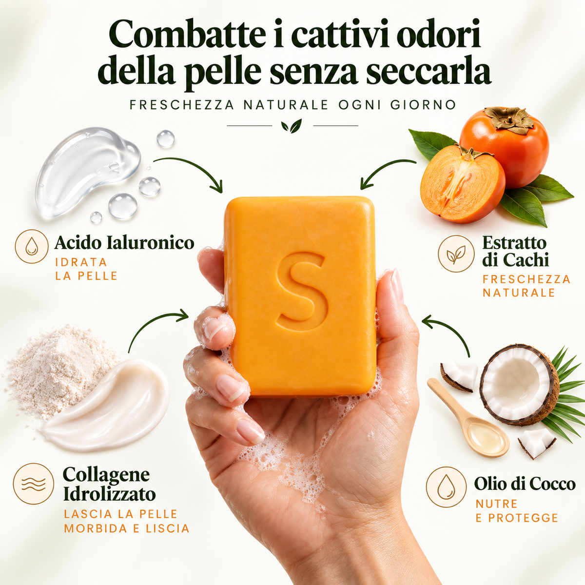Sapone Deodorante al Caco